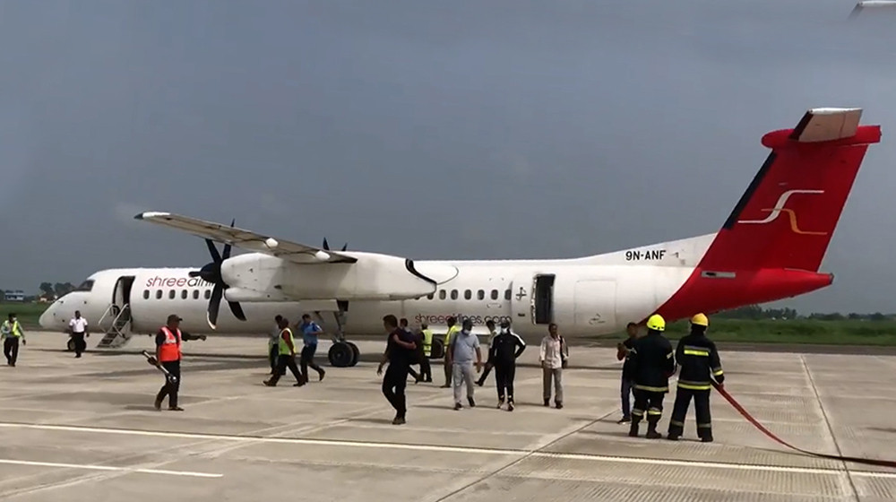 Shree Airlines’ aircraft 9N-ANE grounded over technical glitches