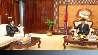 PM Dahal, Speaker Ghimire discuss policies and programs, budget