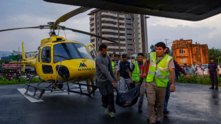 Bodies of chopper crash victims airlifted to Kathmandu