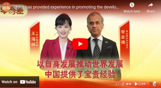 China has provided experience in promoting the development of the world through its own development