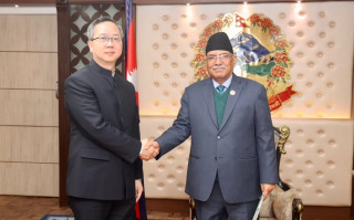 Chinese ambassador calls on PM Dahal